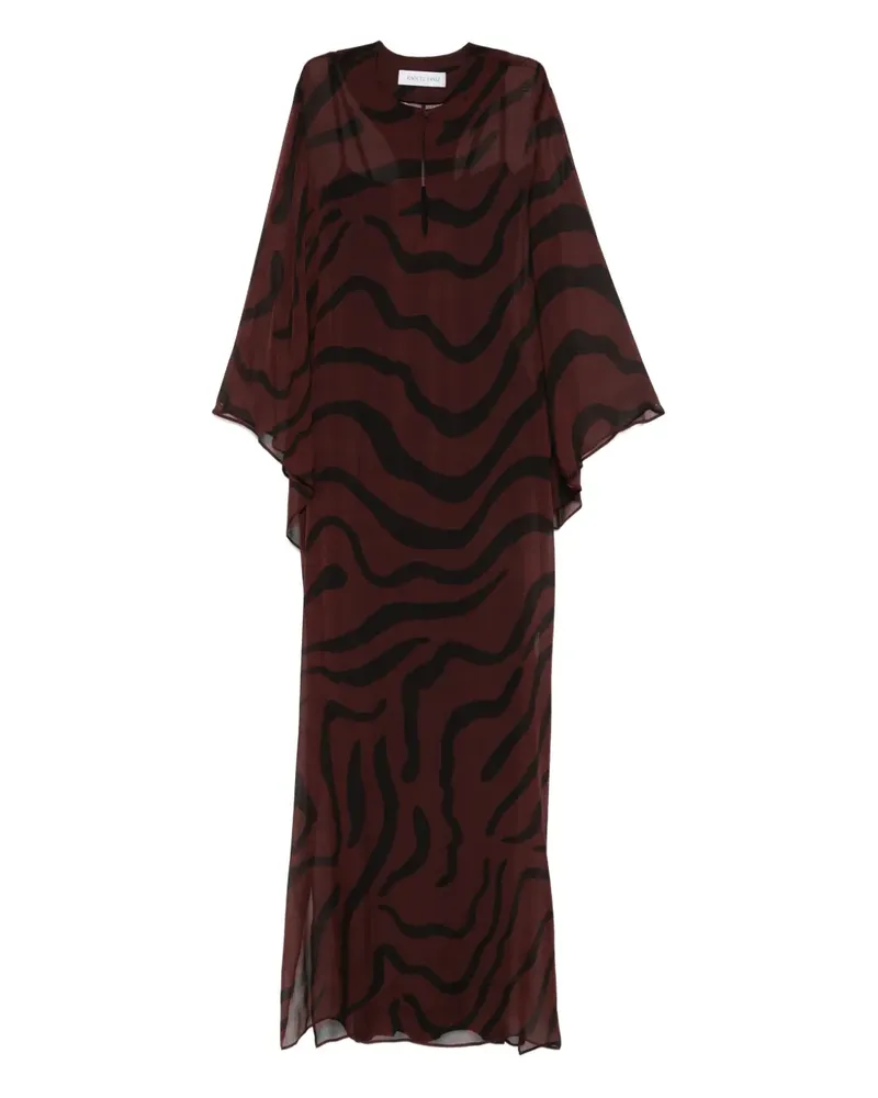 Raquel Diniz Beleza Maxikleid mit Print - Rot Rot