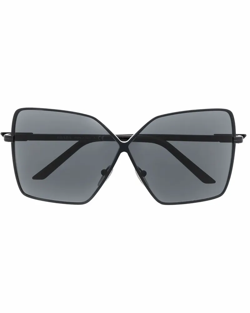 Prada Sonnenbrille im Butterfly-Design - Schwarz Schwarz