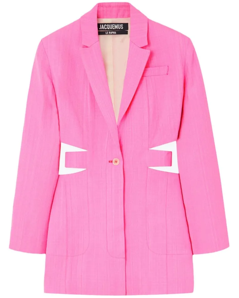 Jacquemus La Robe Bari Minikleid - Rosa Rosa
