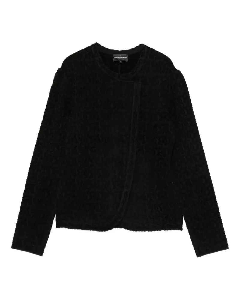 Emporio Armani Taillierte Jacke mit Animal-Print - Blacks and greys Blacks