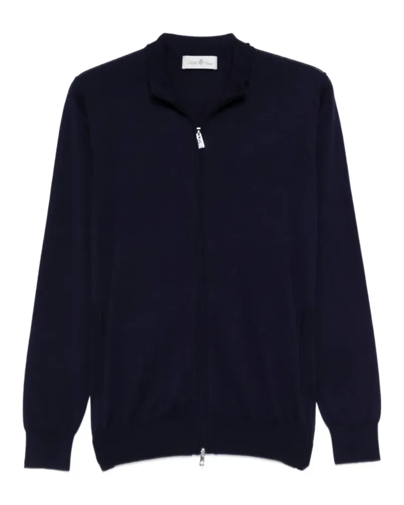 Della Ciana Cardigan mit Reißverschluss - Blau Blau