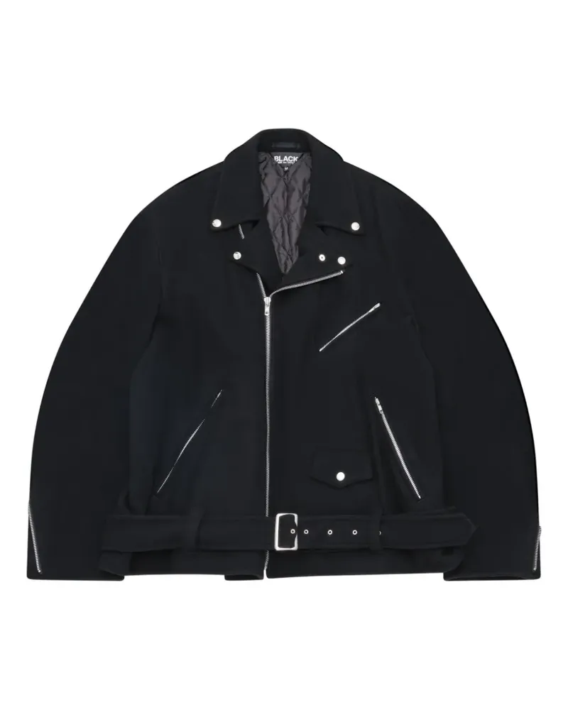 Comme des Garçons belted biker jacket - Schwarz Schwarz