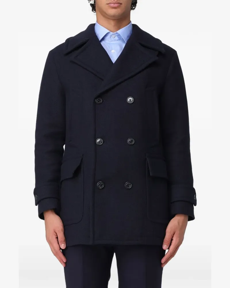 Brooksfield Doppelreihiger Mantel - Blau Blau