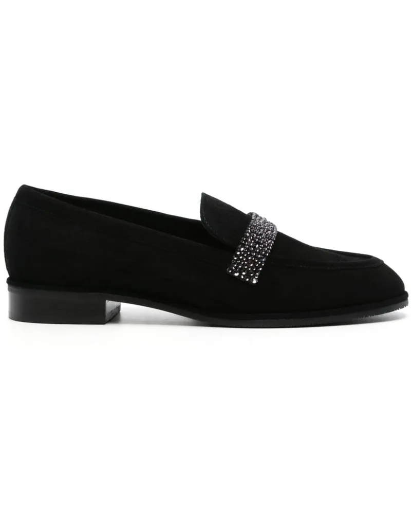 Stuart Weitzman Palmer Sleek Royale Loafer - Schwarz Schwarz