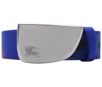 Gürtel mit Check - Blau