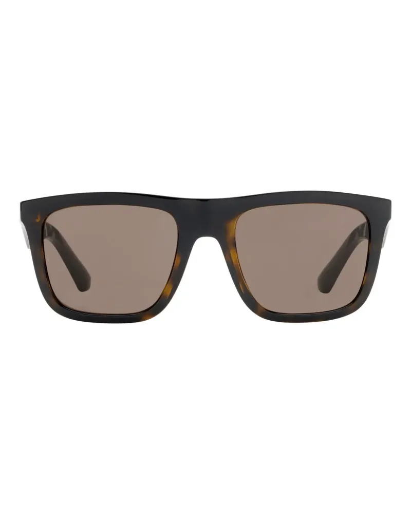 Burberry Karierte Sonnenbrille mit Prägung - Braun Braun