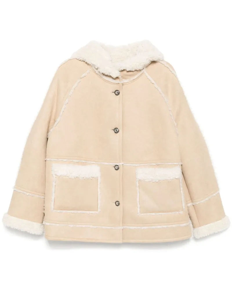 b+ab Kapuzenjacke mit Einsatz - Nude Nude