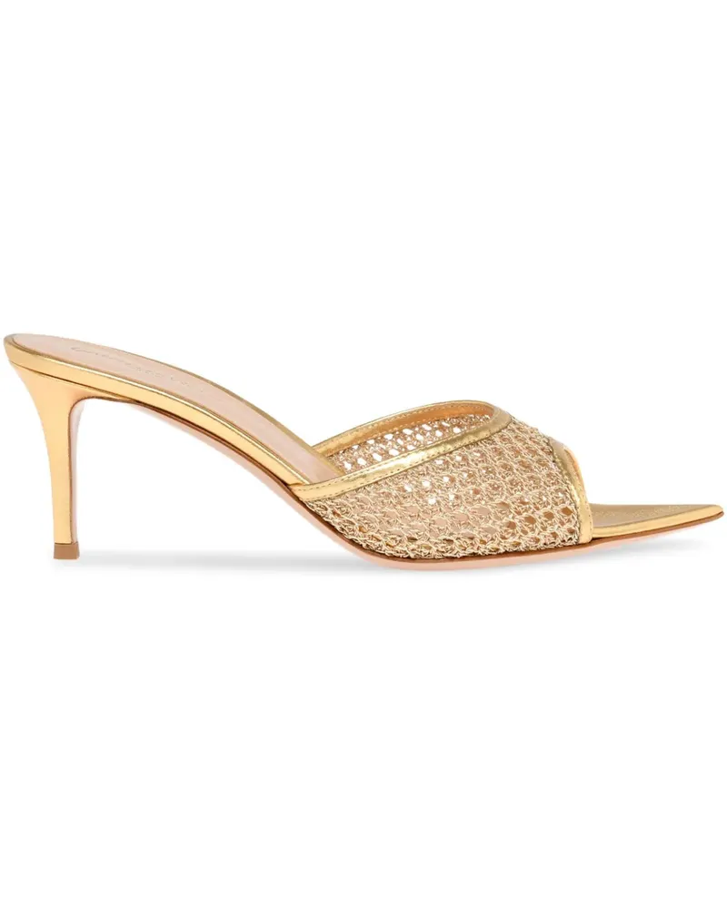 Gianvito Rossi Spitze Sienna Sandalen 70mm - Gold Gold