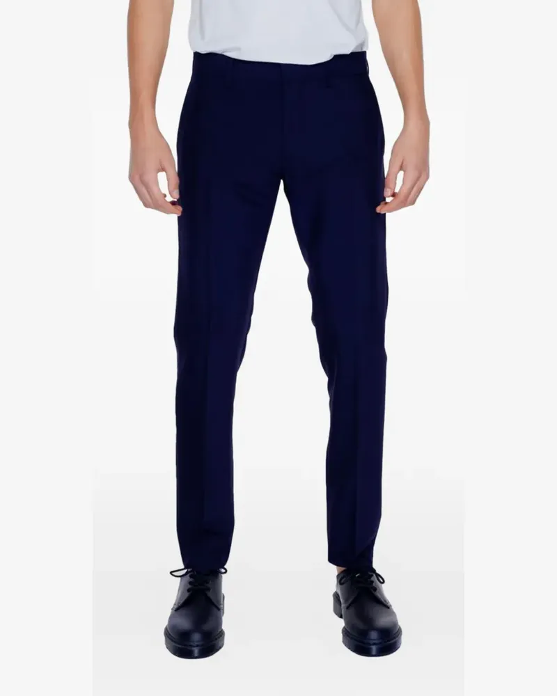 Antony Morato Blue Polyester chino trousers - Blau Blau