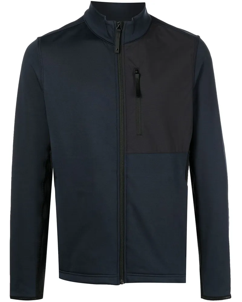 Aztech Mountain Fleecejacke mit Kontrasteinsätzen - Blau Blau