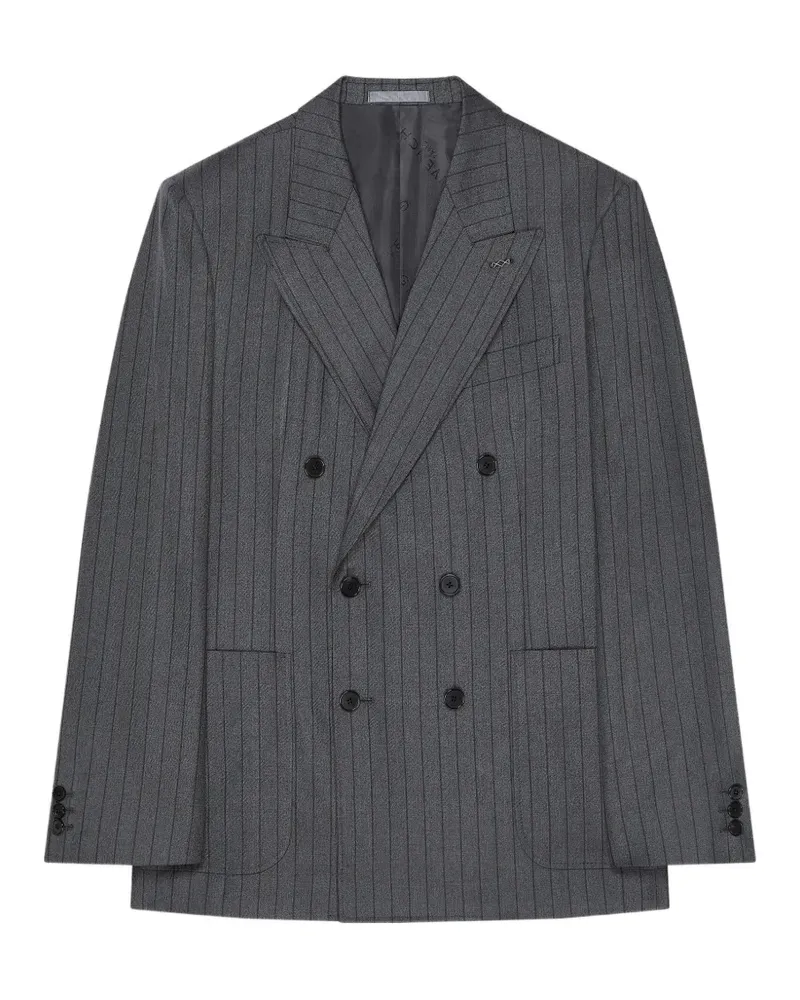 Givenchy Doppelreihige Jacke mit Streifen - Grau Grau