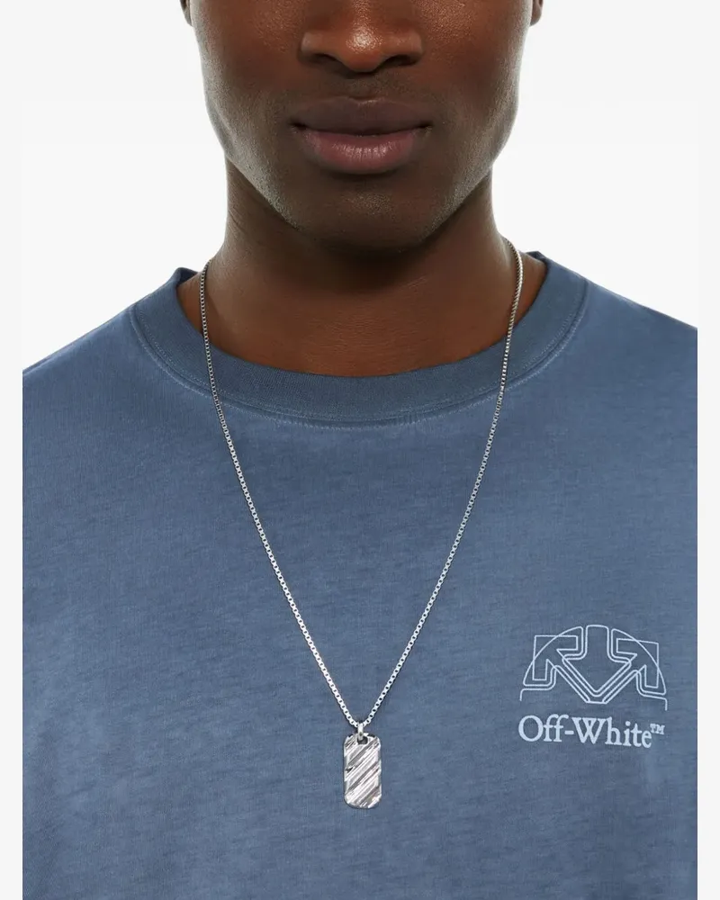 OFF-WHITE Halskette mit Schleifenverschluss - Metallic Metallic