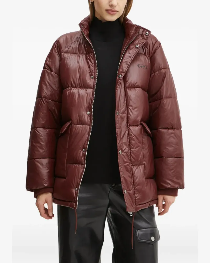 Résumé Gefütterte Jacke mit Logo-Print - Braun Braun