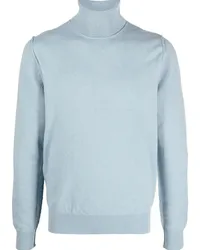 Maison Margiela Pullover aus Kaschmir mit Stehkragen Blau