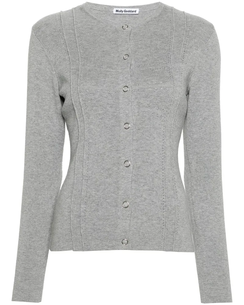 Molly Goddard Georgia Cardigan Grau