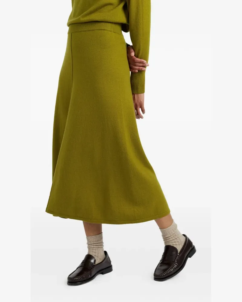 Chinti & Parker cashmere-blend skirt - Grün Grün