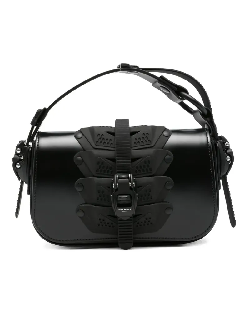 Innerraum Tote Bag mit Schnallenverschluss - Schwarz Schwarz