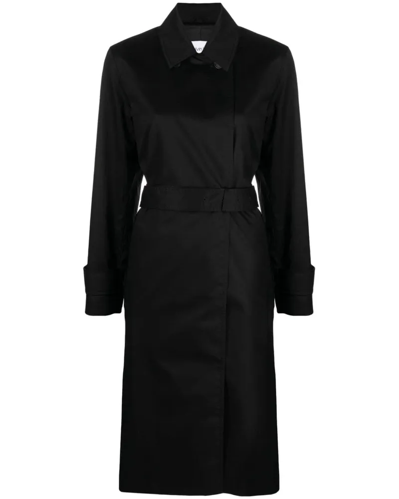 Calvin Klein Trenchcoat mit Gürtel - Schwarz Schwarz