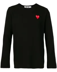 Comme des Garçons Pullover mit Logo-Patch Schwarz