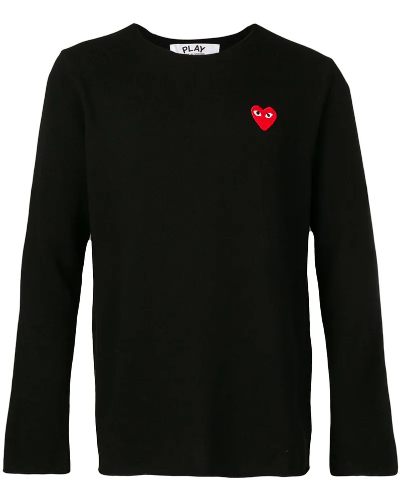 Comme des Garçons Pullover mit Logo-Patch - Schwarz Schwarz