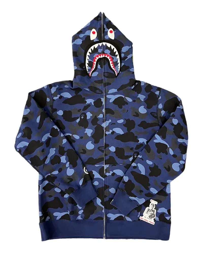 BAPE ABC Camo Shark Hoodie - Blau Blau