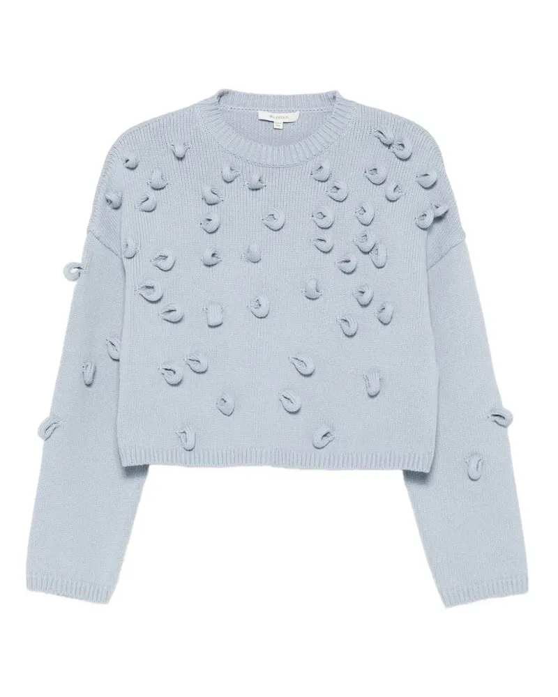J.W.Anderson Pullover mit strukturiertem Pompon - Blau Blau