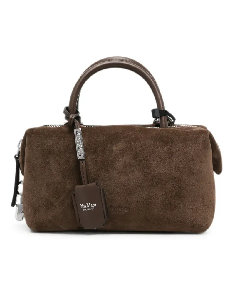 Max Mara Mini Holdalls Tasche aus Wildleder - Braun Braun