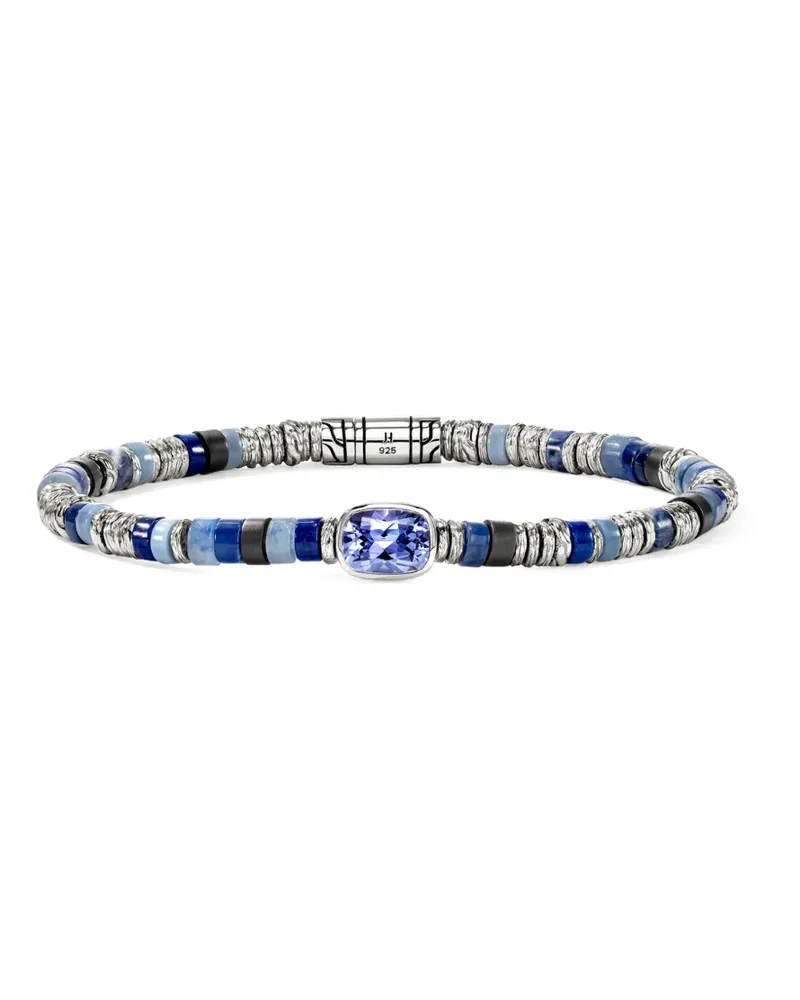 John Hardy Heishi Tansanit-Armband - Silber Silber