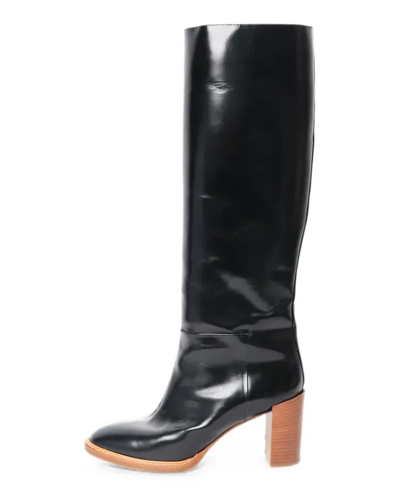 Gabriela Hearst leather knee-high boots - Schwarz Schwarz