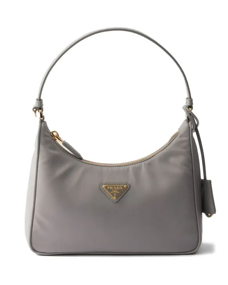 Prada mini Re-Edition 2005 zip tote bag - Grau Grau