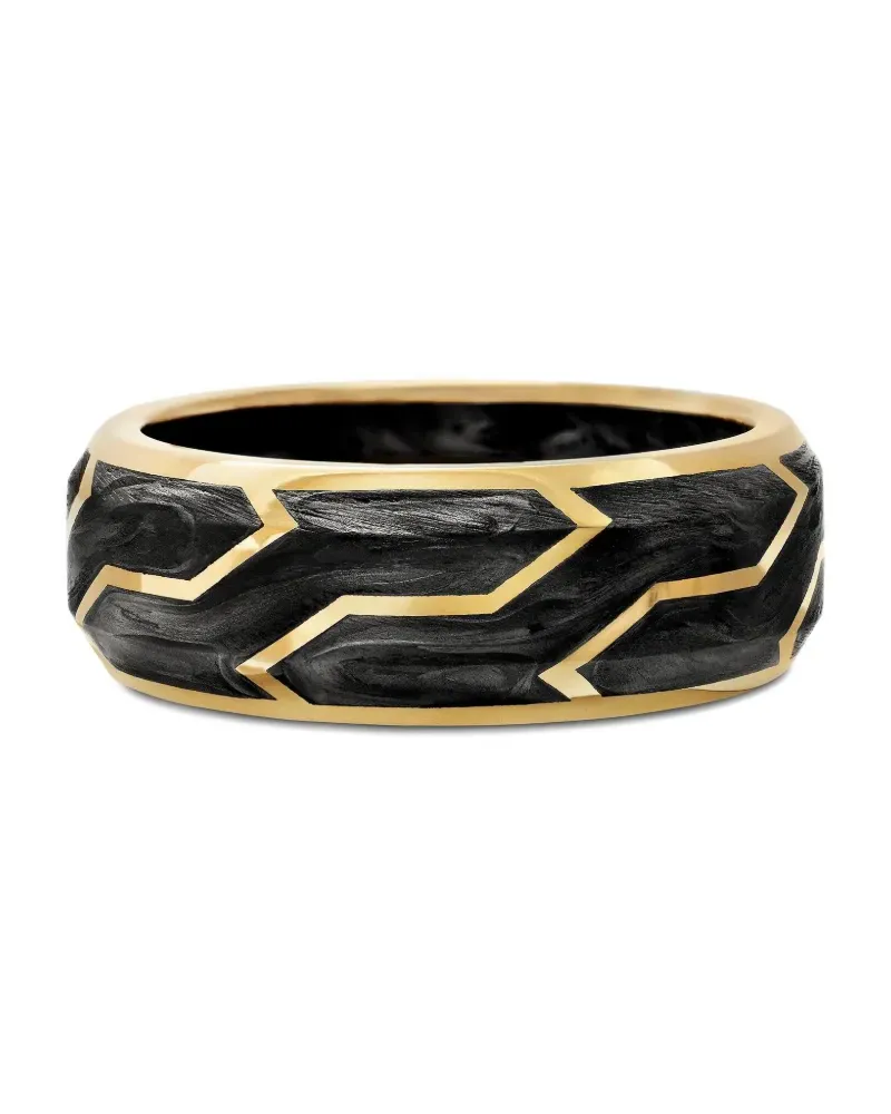 David Yurman 18kt Forged Carbon Gelbgoldring 5mm Gold