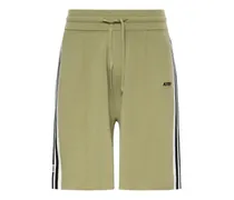Shorts mit Seitenstreifen - Grün