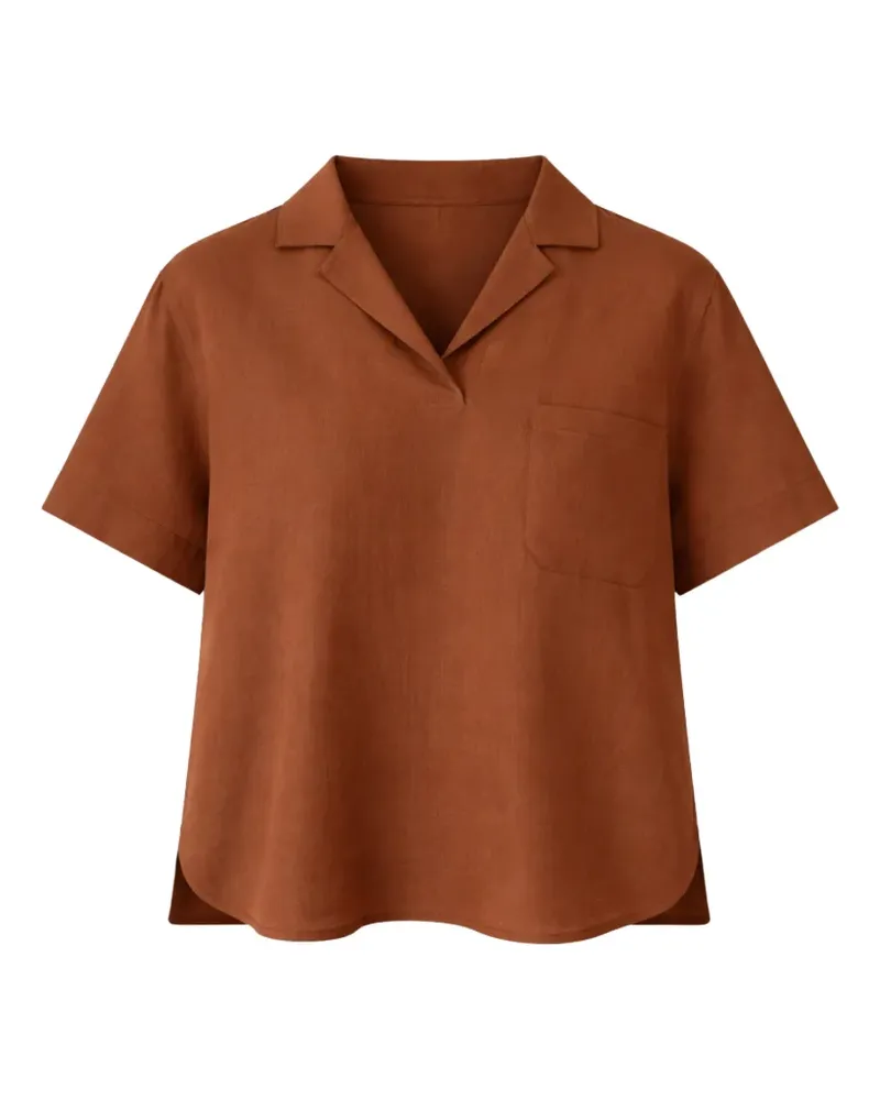 Gran Sasso collar T-shirt - Braun Braun