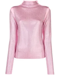 Patrizia Pepe T-Shirt mit Strass Rosa