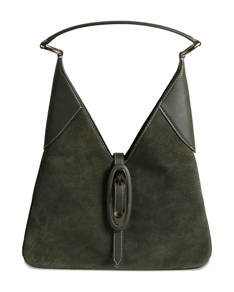 Michael Kors Mittelgroße Cornelia Schultertasche - Grün Grün