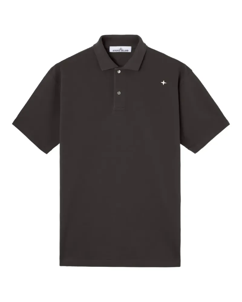Stone Island Poloshirt aus Bio-Baumwolle - Grau Grau
