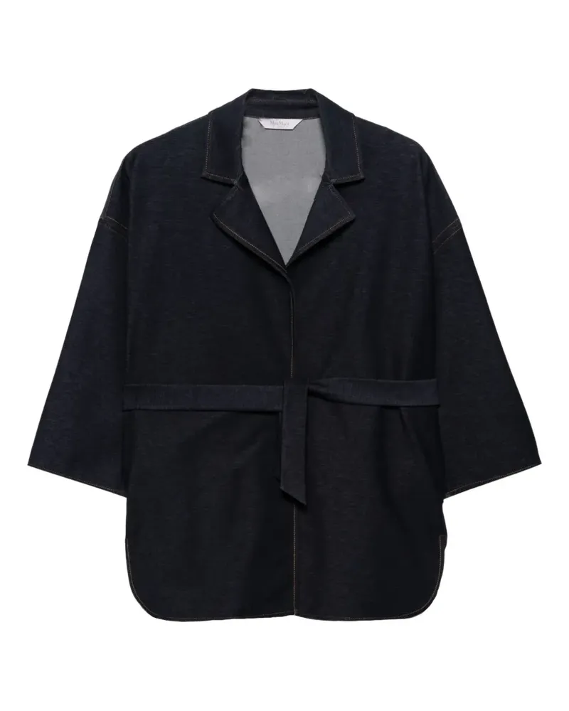 Max Mara belted jacket - Blau Blau