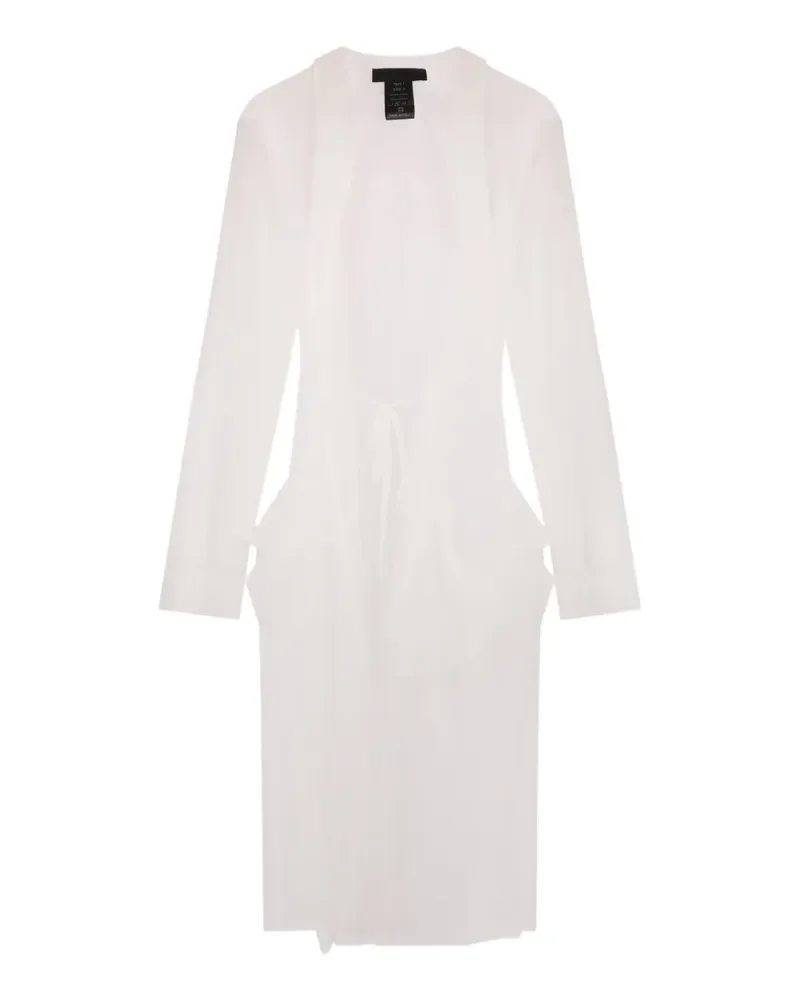 Maria Calderara tulle coat - Weiß Weiß