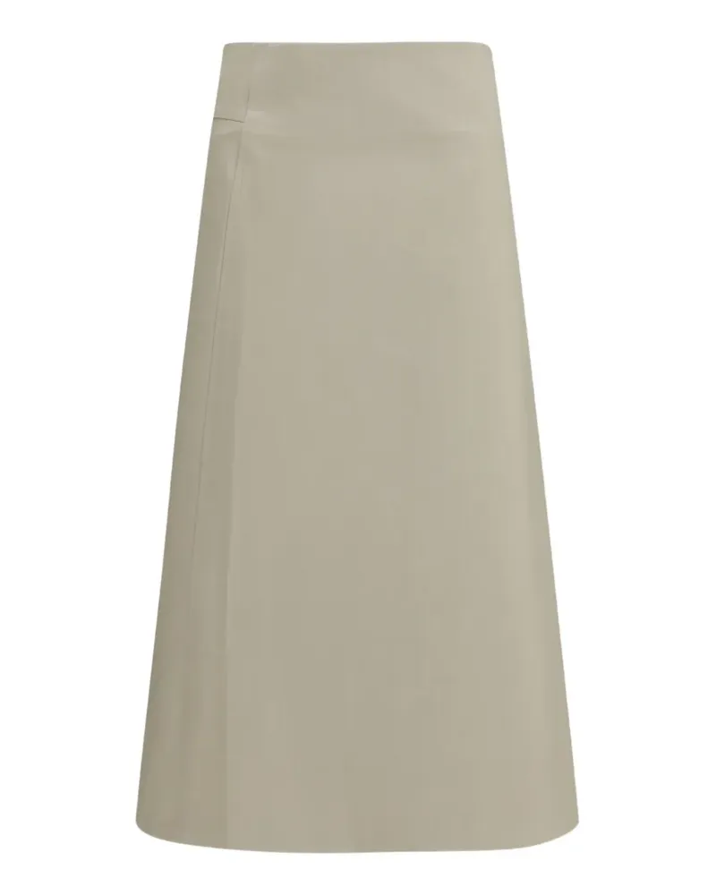 Rier cotton A-line skirt - Nude Nude