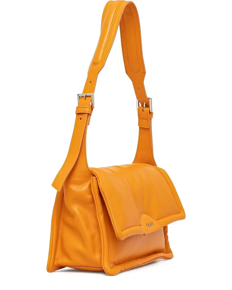 Guess Eva Satchel-Tasche mit wattiertem Effekt - Orange Orange