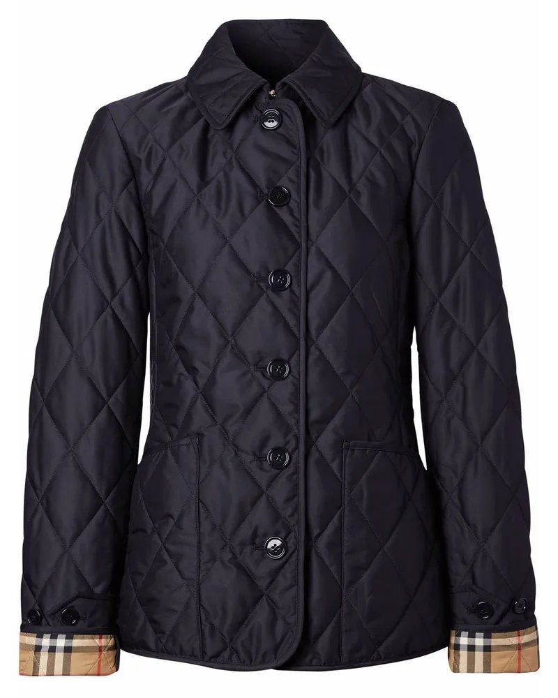 Burberry Jacke mit Rautensteppung - Blau Blau