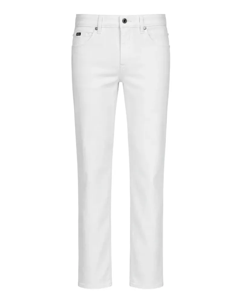 HUGO BOSS Jeans mit Logo-Patch - Weiß Weiß