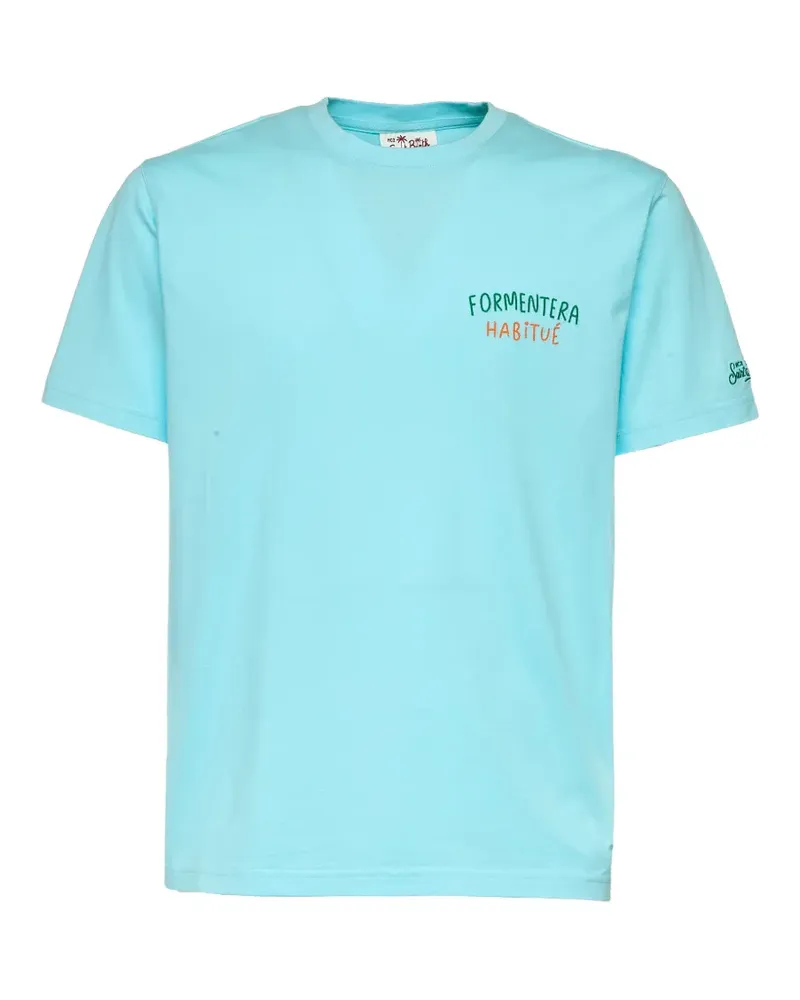 MC2 Saint Barth Portland T-Shirt mit Stickerei - Blau Blau