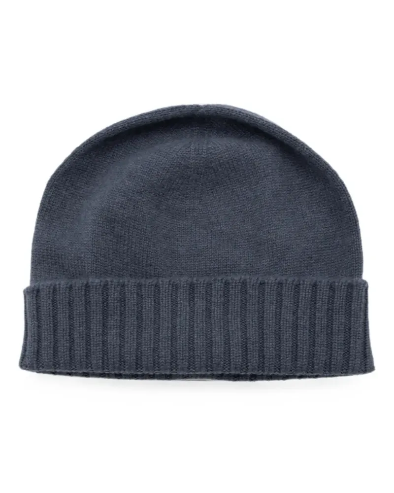 Malo ribbed-trim beanie hat - Grau Grau