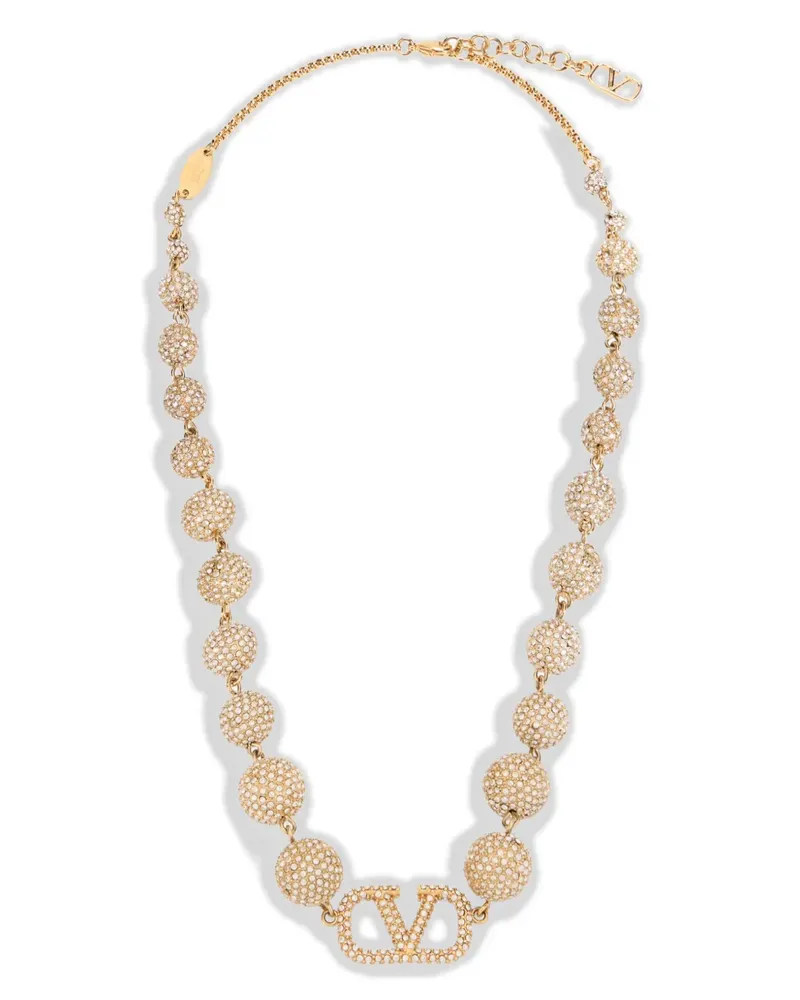 Valentino Garavani crystal-embellished necklace - Gold Gold