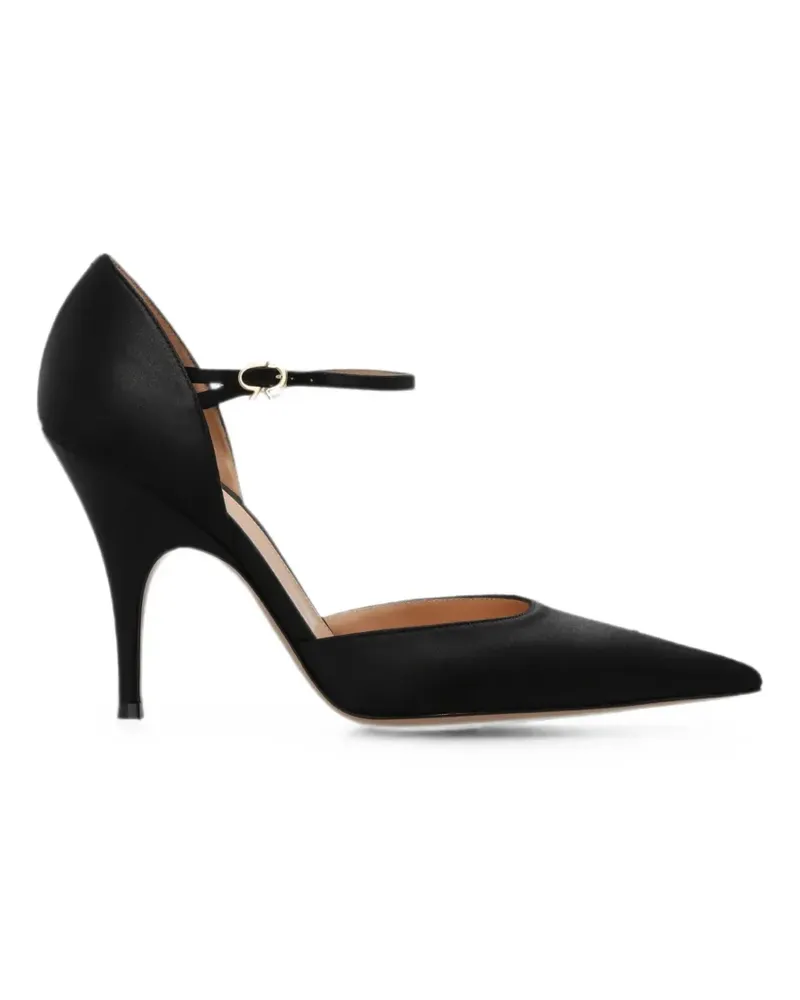 Gianvito Rossi Sofia Pumps aus Satin - Schwarz Schwarz