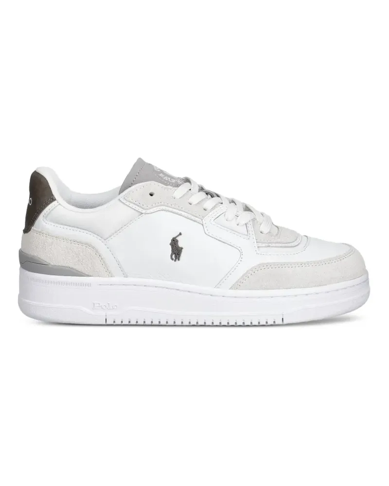 Ralph Lauren panelled logo-embroidered sneakers - Weiß Weiß