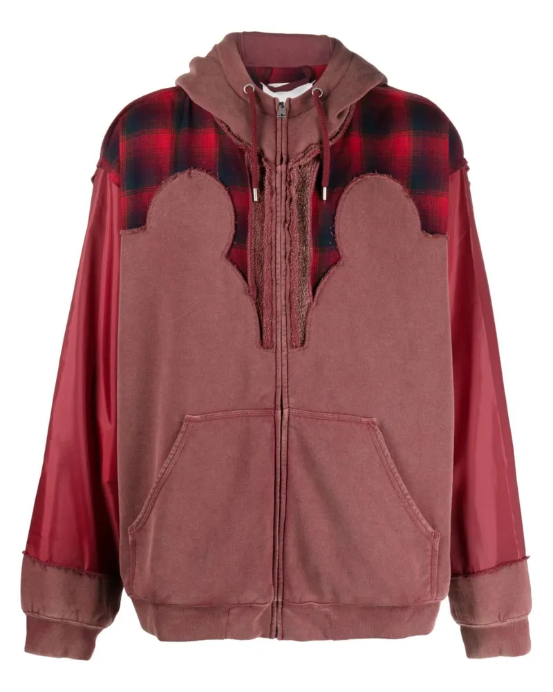 Maison Margiela x Pendleton Kapuzenjacke mit Passe - Rot Rot