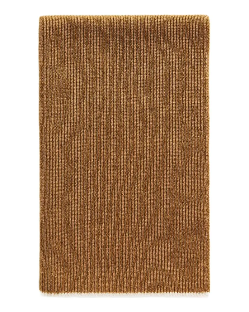 Kiton Gerippter Schal - Braun Braun
