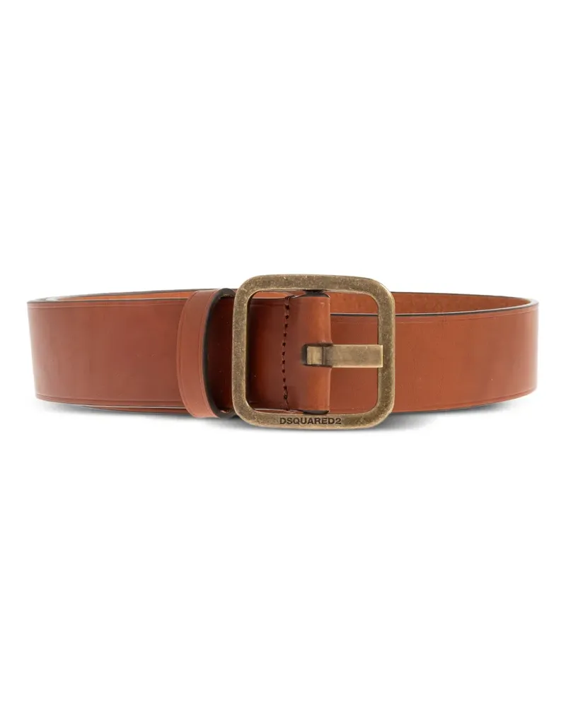 Dsquared2 calf leather buckle belt - Braun Braun
